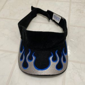 Visor with flames